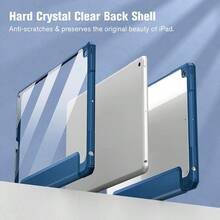Funda para tableta smart autoapagado slim magnética híbrida - Azul - Ver 6