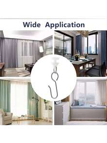 10/40/80pcs Metal Curtain Track Hooks, S-Shaped Small Curtain Hooks, Suitable For Metal Curtain Tracks, Ceiling Or Wall Curtain Tracks, As Well As Plastic Slider Tracks And Rollers, Easy Installation - Multicolor - View 3