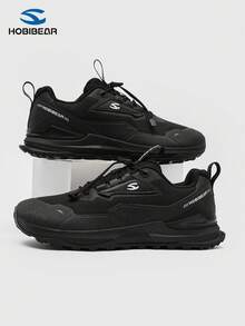 HOBIBEAR (For Wide Feet, Suggest Ordering One Size Up) Comfortable Minimalist Men's Sports Shoes, Campus Sneakers, Fashionable Casual Sports Shoes, Hiking Shoes, Lightweight Women's Shoes - Black - View 8
