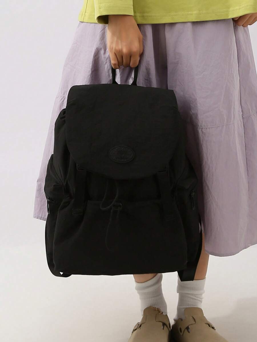 LECEY Mochila de gran capacidad para estudiantes de secundaria, preparatoria y universidad para mujeres - Negro - Ver 1
