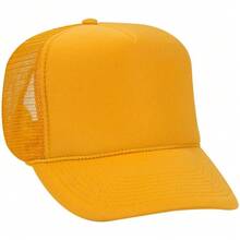 Otto - Gorro de Camionero de Malla con 5 Paneles Frontales de Espuma de poliéster - Rosa/Blanco/Rosa - Ver 32
