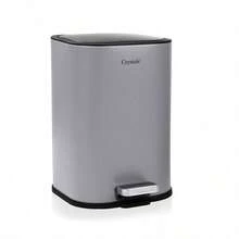 5L Stainless Steel Pedal Bin Soft Close Kitchen Bathroom Removable Inner Bucket - Grey - View 5