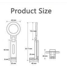 3-In-1 Magnetic Phone Stand Selfie Stick, Foldable Travel Tripod With Desktop Clip, Portable Multi-Function Holder, Compatible With IPhone And Android Phones - Multicolor - View 10