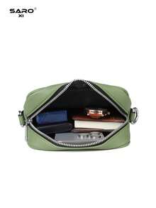 saroxi Bolso bandolera para hombre con bolsillo lateral, bolso de una sola correa, bolsa para artículos pequeños, multifuncional para ir al trabajo y uso casual, bolso para teléfono, estilo camuflaje minimalista, regalo para hombres, novio, bolso de moda - Multicolor - Ver 11