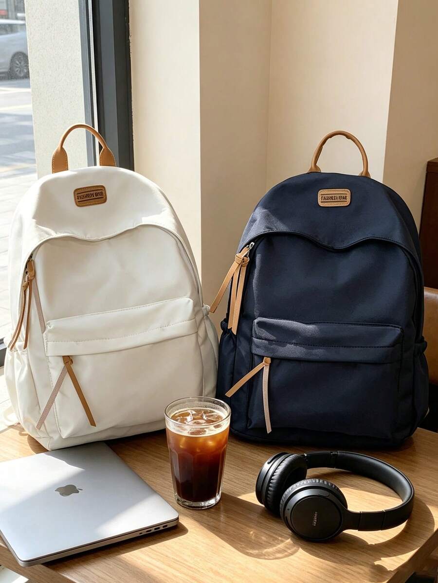 1pc Floral Pattern Backpack, Large Capacity Student School Bag With Laptop Compartment, Adjustable Shoulder Straps, Casual Lightweight Travel Backpack, Perfect For Girls/Teens/Students/Graduates, Suitable For Daily Use, Outings, Travel, School And Back To School Season