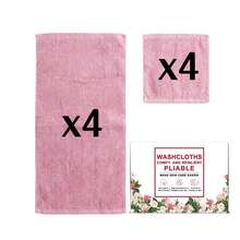 Juego de Toallas y Paños de Limpieza 4/6/8/20 Paquete, Paños de Microfibra Altamente Absorbentes y Suaves al Tacto, Paños de Limpieza Multiusos & Toallas de Mano para Baño, Hotel, Spa y Gimnasio, 10x10 Pulgadas, Multicolor - Multicolor - Ver 45