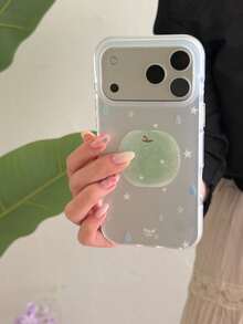 Fresh Oil Painting Star Green Apple Phone Case Compatible With IPhone 17 Pro Max, 16 Pro Max, 17, 13, 15 Pro, 14, Matte Anti-Drop Women's Phone Cover - Green - View 8
