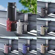 Shiny Crystal Car Cup Holder Hook, Car Beverage Bottle Holder, Car Seat Back Beverage Rack Storage Organizer, Car Interior Decoration Accessory, Crystal Multi-Function Cup Holder, For Car Storage, Suitable For Men And Women Universal Car Accessory - Multicolor - View 12