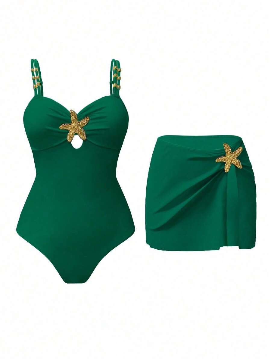 Women Midi Dresses - Green - View 1