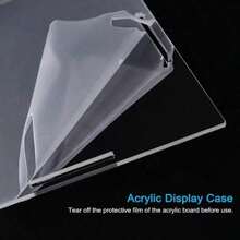 Acrylic Display Case With Black Base - Dustproof Clear Display Cabinet For Collectibles, Action Figures, Models, And Toys - Easy Assembly Storage Box - Black - View 10