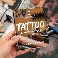 SUANGL Tattoo Practice Skin Notebook 1mm Thickness 10 Sheets Flexible Silicone Simulated Skin Portable Pocket Size Tattoo Training Practice Skin Suitable For Pattern Transfer And Needle Technique Practice - Multicolor - View 4