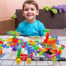 108/216pcs Building Blocks Children's Toy, Suitable For 3-12 Years Old Kids, Back To School Supplies, Christmas Stocking Stuffer Gift, Interactive Educational Early Learning STEM Toy, Montessori Toy For Children 3 Years And Above (Some Parts Color Randomly Sent) - Multicolor - View 3