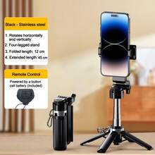 Portable Selfie Stick Tripod With Wireless Detachable Remote And Extendable Multifunctional Tripod, Compatible With 4–7 Inch Phones/Android Devices - Mini Extendable Handle Phone Tripod, Compact Pocket-Sized Tripod For Travel, Sports, Photography, Live Streaming And Video Recording - Multicolor - View 13