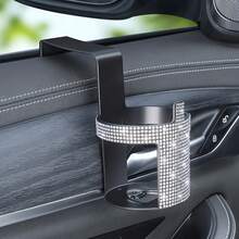 Shiny Crystal Car Cup Holder Hook, Car Beverage Bottle Holder, Car Seat Back Beverage Rack Storage Organizer, Car Interior Decoration Accessory, Crystal Multi-Function Cup Holder, For Car Storage, Suitable For Men And Women Universal Car Accessory - Multicolor - View 15