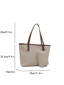 Large Capacity Women's Commuter Bag, Personalized Handbag, 2026 New Exquisite Niche Shoulder Bag, Textured Women's Bag, Fashionable Mother-Daughter Bag - White - View 6
