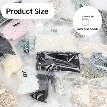Pana-beads 1000顆/袋 H系列灰黑色迷你熔珠 Hama Perler 鐵熔珠 手工製作像素藝術 DIY 手作禮物 珠寶製作用 熔珠手工 DIY 主色調灰黑色 - 彩色 - 查看 3