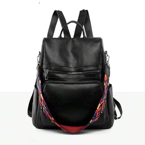 Mochila De Couro Vintage  Alta Qualidade Passeio Ombro