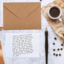 20/50/100pcs Brown Kraft Self-Seal Envelopes,16cm X 11cm Invitation Envelopes Ideal For Wedding Invitations, Thank You Notes, And Gift Cards - Kraft Paper Envelope - View 3