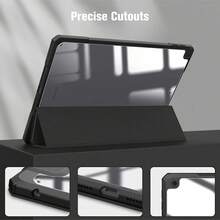 Funda para tableta smart autoapagado slim magnética híbrida - Negro - Ver 2