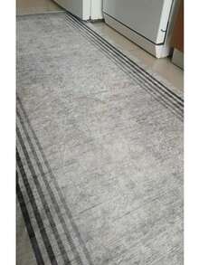 Thalia Home - Alfombra antideslizante, lavable y con estampado digital, ideal para pasillo o cocina. - Gris Claro - Ver 3
