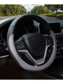 Universal PU Leather Car Steering Wheel Cover, Anti-Slip Breathable Steering Wheel Protector, Fits 37-38cm Steering Wheel - Multicolor - View 10