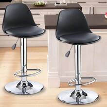 2PCS Bar Stools Adjustable Breakfast Swivel Gas Lift Chair Kitchen Cafe Pub Tool - 1 - View 12