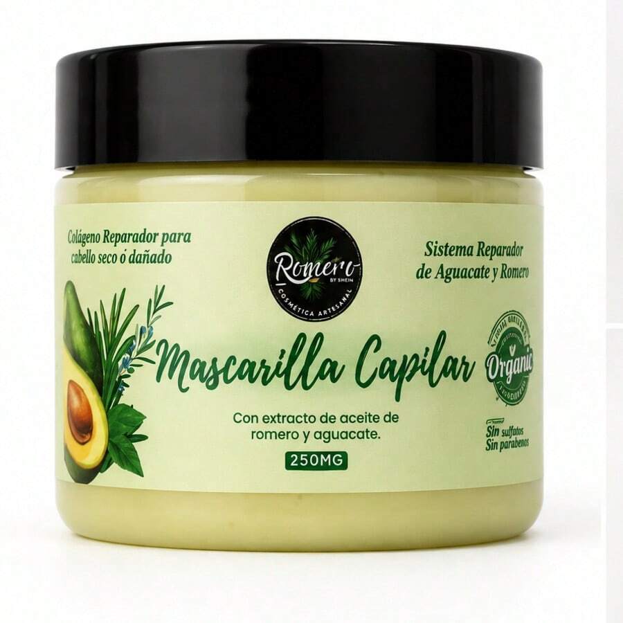 Avocado And Rosemary Hair Mask - Olive - View 1