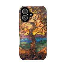 Funda para Teléfono Árbol de la Vida: Arte en Vidrio Manchado, Protección de Doble Capa para iPhone, HONOR, , OPPO - Multicolor - Ver 1