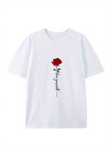 Print Tee Shirt, Tees For Men, Casual Short Sleeve T-Shirt For Summer - 黑色 - 查看 7