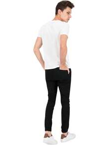 Holstone Jogger Slim Fit de Gabardina Premium - Pantalones para Hombre Casuales Deportivos - Ropa y Moda para Hombre - Pantalón de Algodón - Verde Oliva - Ver 6