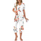 Plisado Floral Blanco