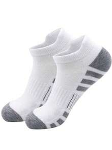 3/5/10/12/15/30 Pairs Of Men's Thickened Ankle Socks, Sports Running Socks, Low-Cut Casual Sports Socks, Ankle Socks, Unisex, Men's Boat Socks, Men's - Multicolor - View 5