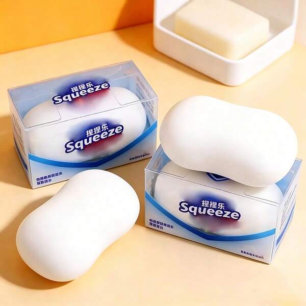 1pc Soap Squeeze Doll Slow Rebound Stress Relief Doll, Super Soft Touch Soft Rubber Figurine, Office Healing Stress Relief Item For Office Workers, Popular Desktop Leisure Doll, Creative Soft Touch Squeeze Doll, Relaxation And Emotional Relief Small Object