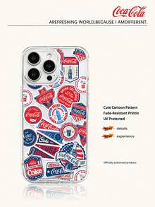 Coca-Cola Classic Phone Case, Full Of Vitality And Passion, Made Of Lightweight Materials, With Anti Scratch, Anti Drop And Anti Slip Design, Protecting Your Phone Case In Cartoon Anime Style, Compatible With Apple 17,17 Air,17 Pro,17 Pro Max,11,12,13,15,16 Pro,16 Pro Max,14 Plus,15 Plus,16 Plus,15 Pro,16 Max,XR Waiting For The Model. Suitable For Gifting To Friends And Family - Clear - View 1