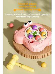 Cute Crocodile Whac-A-Mole Hammering Toy, Educational Early Learning Game Machine For Toddlers, Durable With Smooth Edges, For Hands, Focus Training, Parent-Child Interaction, 1st Birthday Gift - Multicolor - View 6