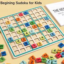 Wooden 9x9 Sudoku Board Game For Kids 3+, Colorful Number Blocks Logical Reasoning Puzzle Toy, Montessori Math Concentration Training Educational Desktop Game, Parent Interactive Brain Game Gift For Boys Girls - Multicolor - View 3