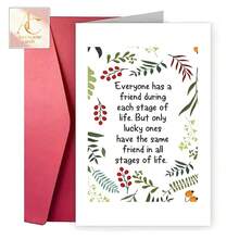 Best Friend Card Suitable For Birthdays, Weddings, Easter & More - Name/Message/Photo Blanks, Friendship Gift For Teachers, For All Life Stages - One Size Fits All - View 7