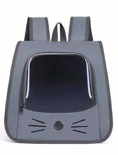 Mochila de Transporte Pet Premium - Visor Transparente e Abertura Frontal