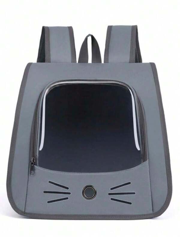 Mochila de Transporte Pet Premium - Visor Transparente e Abertura Frontal