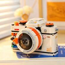 500PCS Vintage Camera Building Block Model, Old-Style SLR Film Camera Micro Particle Building Block Set, Atmospheric Desktop Decor Ornament, Creative DIY Assembly Toy, Perfect Gift For Teenagers, Photography Enthusiasts And Collectors - 1 Bag - View 15