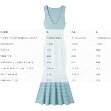 Falda de verano para mujer, corsé elástico con abalorio a rayas, cuello en V, sin mangas, vestido largo para fiesta - Negro - Ver 3