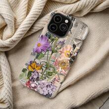 Funda de teléfono con collage floral vintage de mariposas: Estilo Art Déco Botánico para iPhone, HONOR, , OPPO - Multicolor - Ver 5
