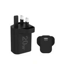 20W USB-C Fast Charging Power Adapter – Type C Compact Power Adapter, Compatible With IPhone 17/16/15/14/13/12 Pro Max, Tablets/Android Phones/And More - UK Charger - UK Plug(220-240V) - View 8