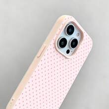 tema de estampado de lunares rosasfunda de teléfono Fundas compatibles con ,Apple,VIVO,OPPO,,, y Honor.Fabricadas en silicona TPU,ofrecen protección contra golpes y caídas. - Rosa - Ver 2