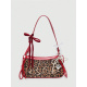 Estampado de leopardo rojo