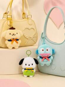 SANRIO 1個 8cm 毛絨包包吊飾，可愛 Hello Kitty/Cinnamoroll/My Melody/Kuromi 柔軟鑰匙圈，蓬鬆卡通吊飾，適合背包、帆布托特包、書包裝飾，可愛風格送給女孩與學生的禮物 - 彩色 - 查看 6