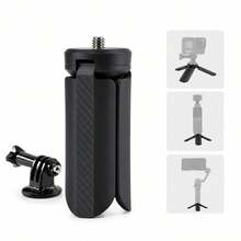 Trípode portátil mini, soporte de trípode de cámara de escritorio, estabilizador de mano ligero, compatible con OSMO Pocket 4 & 3 & 2, cámara de acción, smartphone, webcam, vlog de viaje - Ver 1