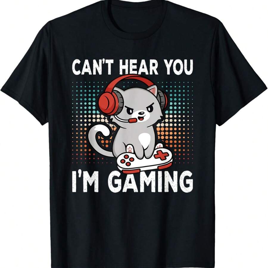 Funny Gamer Clothes Boys Video Games Gamer T-Shirt - Black - Small - Black - View 1