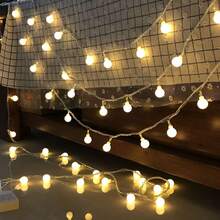 1pc, 1.5m/10 LED Lights, 3 Meters/20 LED Lights, 6m/40 LED Lights, 10m/80 LED Lights String, Suitable For Bedroom, Tent, Wedding Party, Christmas, Balcony, Valentine's Day Decoration. - Multicolor - View 11
