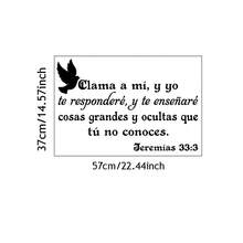 Pegatinas de Decoración de Pared con Versículos Bíblicos, Citas Bíblicas Inspiradoras en Español Calcomanía de Pared Cristiana, Pegatina de Arte de Escritura en Negro para Sala de Estar Dormitorio Iglesias, EL ESPÍRITU DE DIOS ESTÁ EN ESTE LUGAR - C - Ver 8